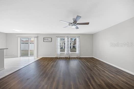 Dinette to the left and great room to the right