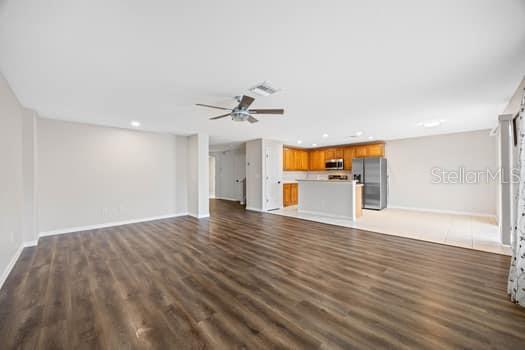 Great room, kitchen and dinette - open floorplan great for entertaining!