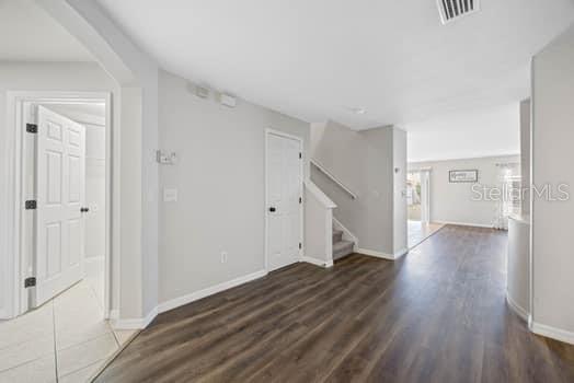 Storage Closet next to staircase