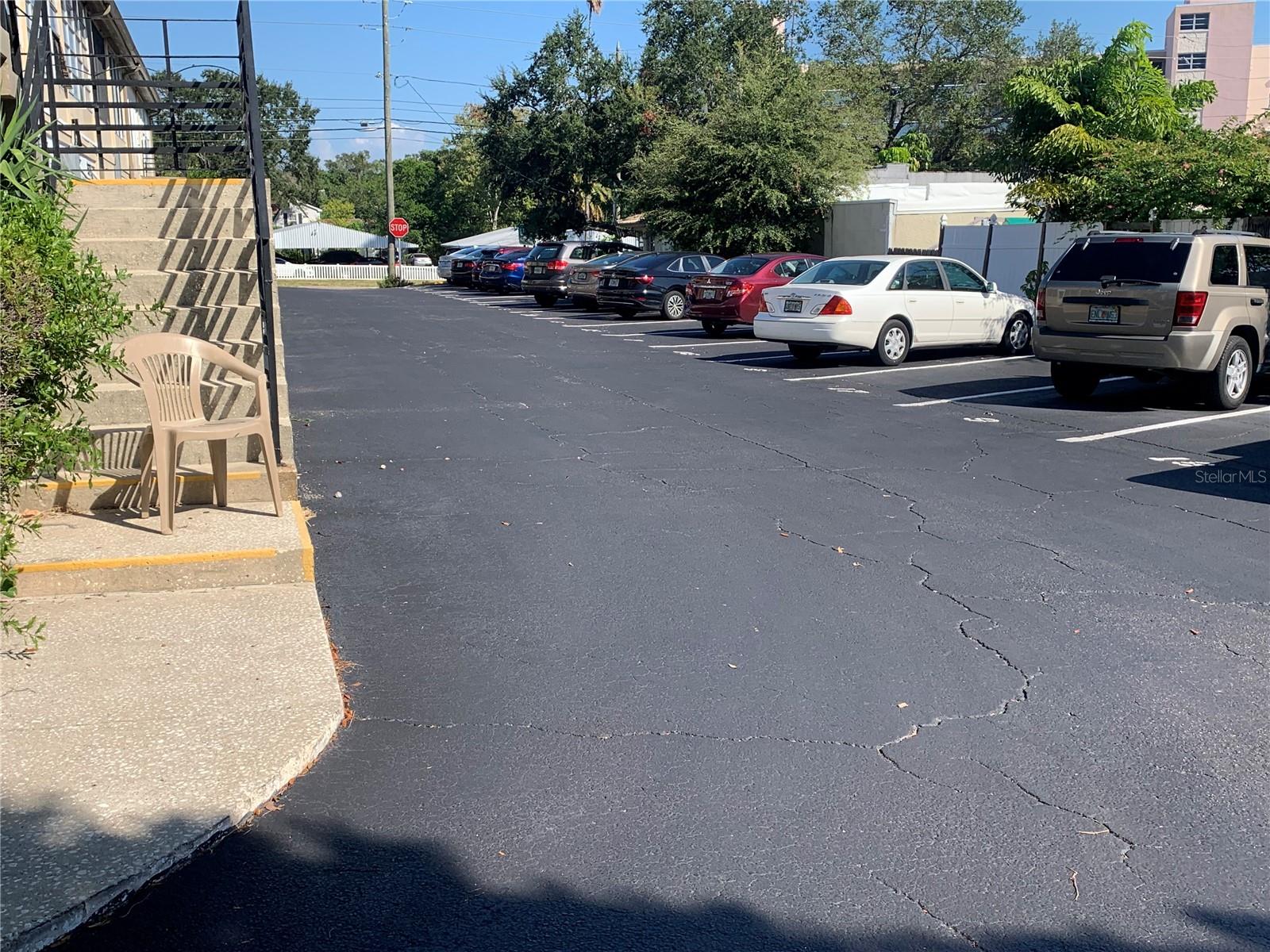 Rear Parking Area.