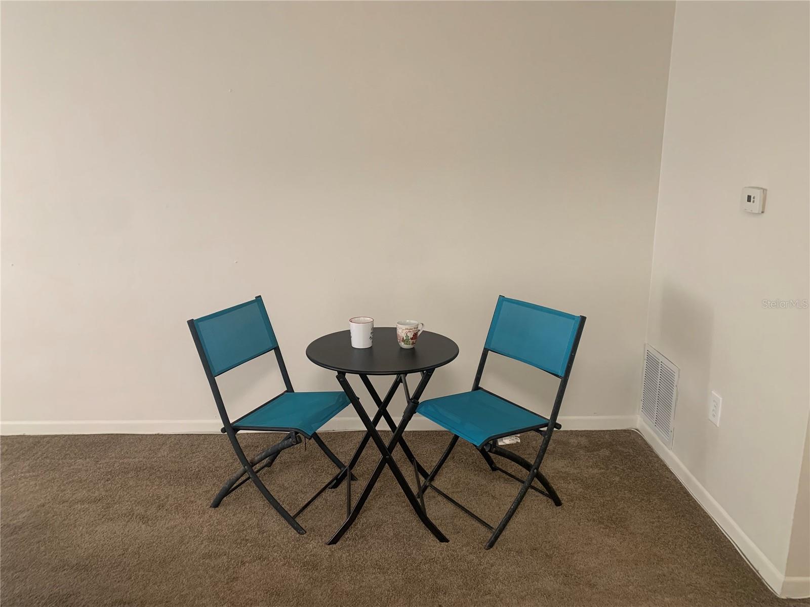 Light w/Fan above Dining Table