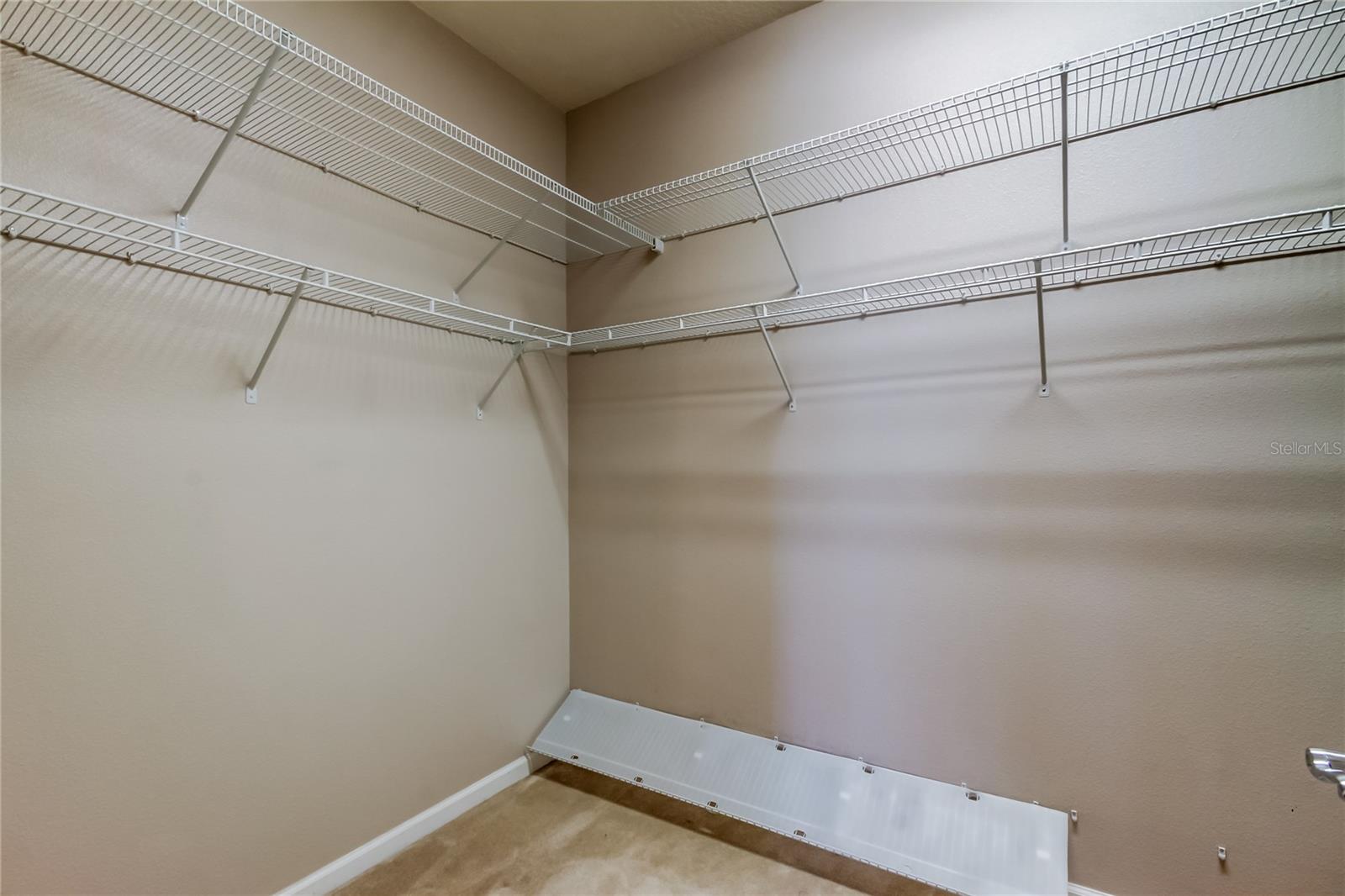 Primary walk in closet