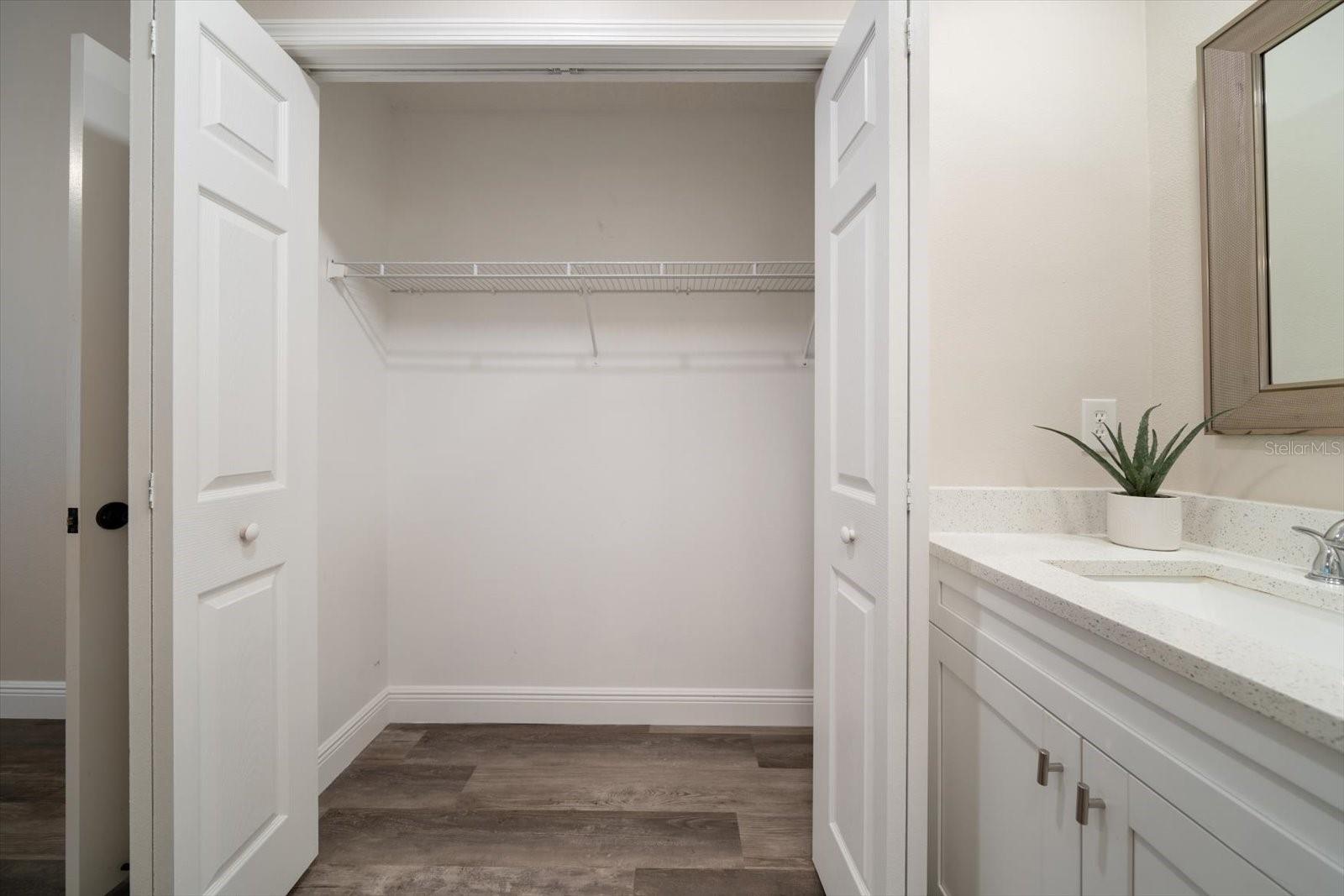 Primary Bathroom with Walk-in Closet