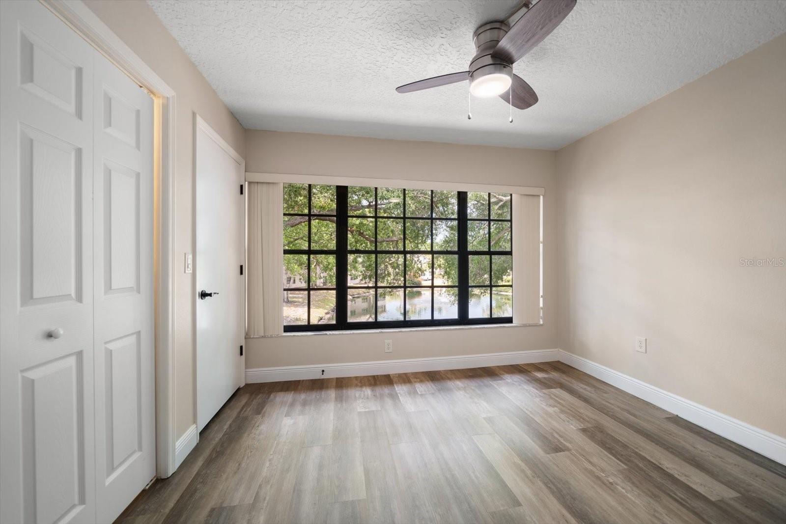 Sunroom with storage closet & closet for washer & dryer