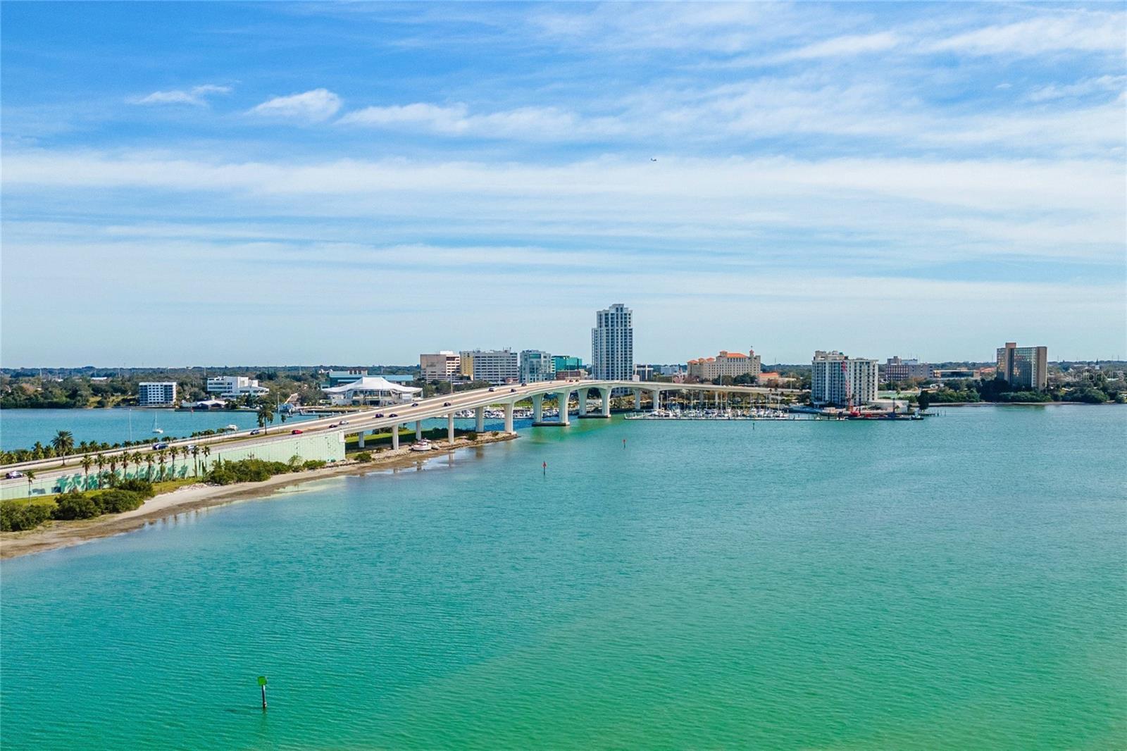 bridge to clearwater beach from downtown clearwater