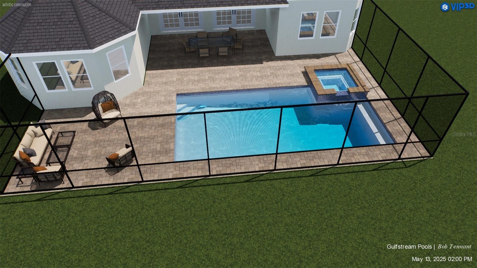 Renderings for potential pool