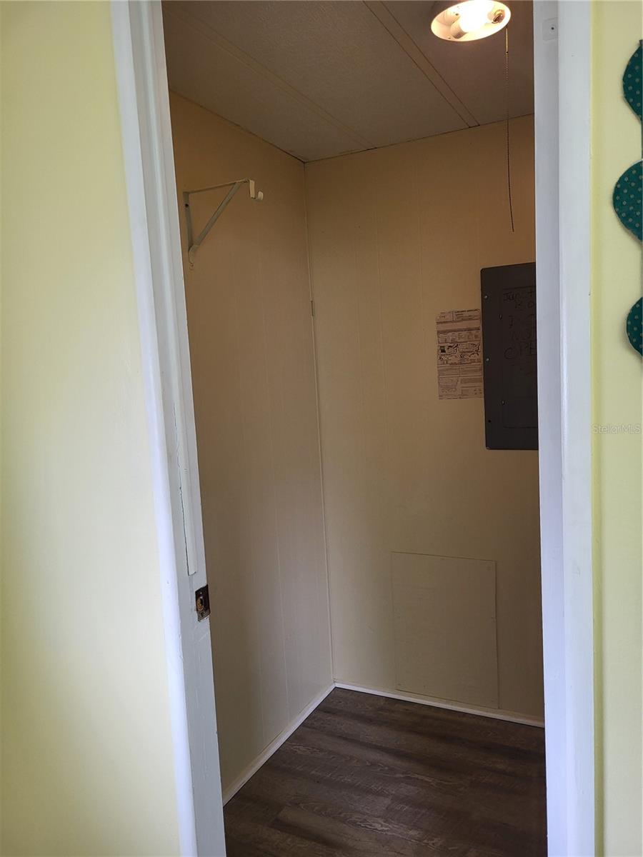 Primary bdrm bath with shower and walk in closet