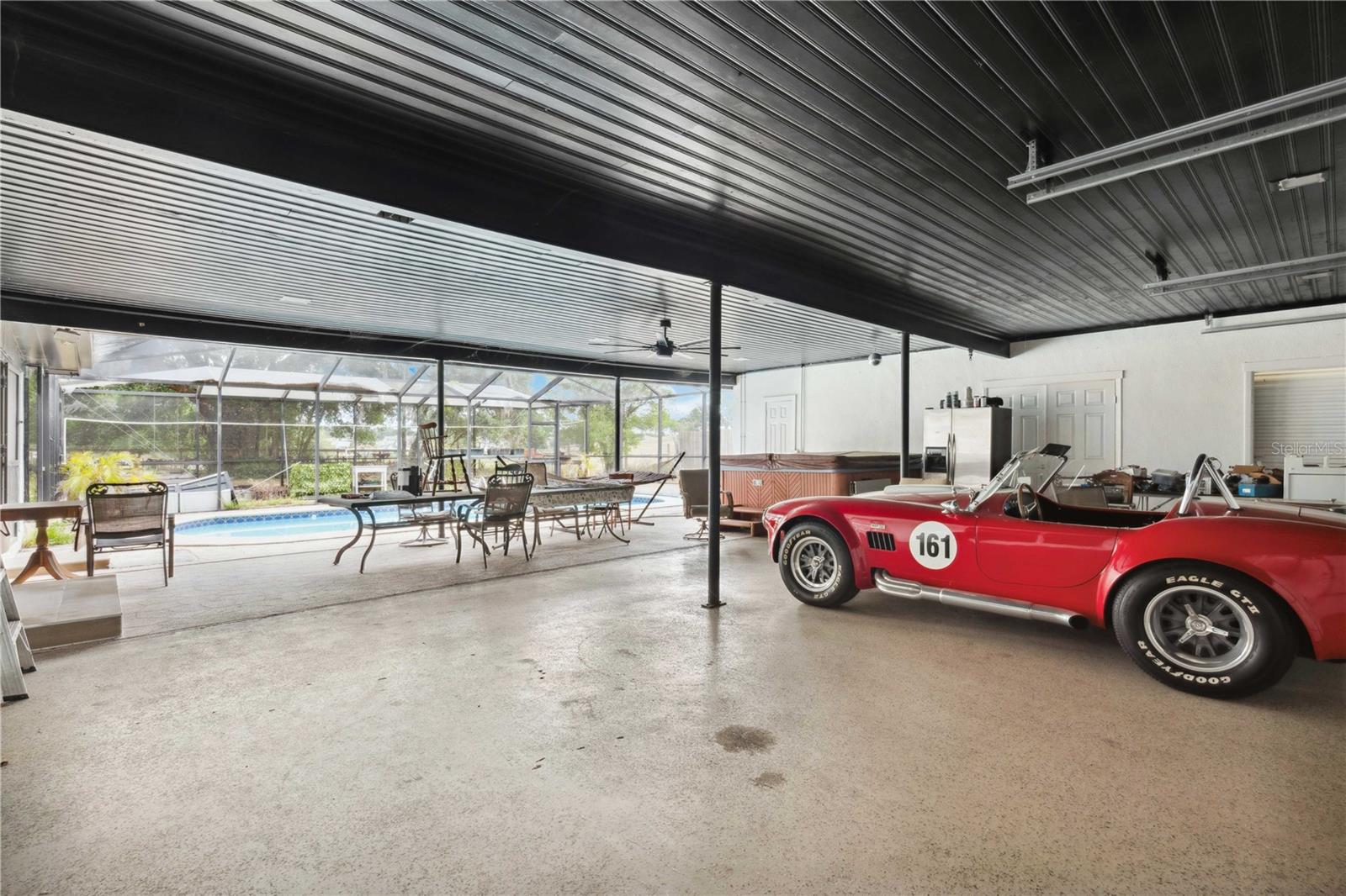 Garage on main house