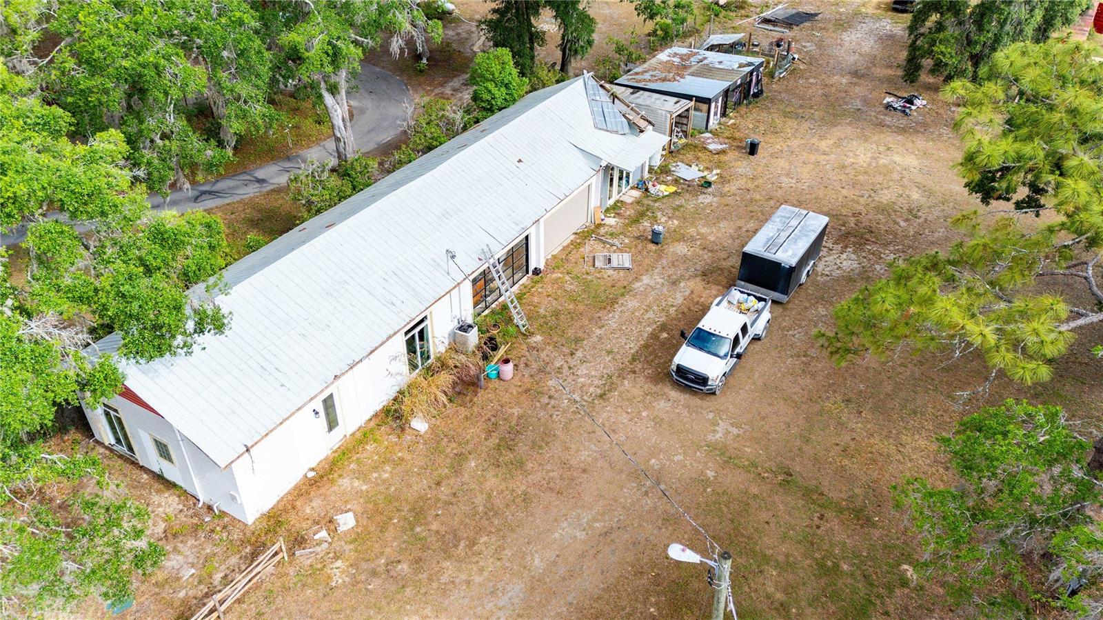 Aerial of Commercial Workshop