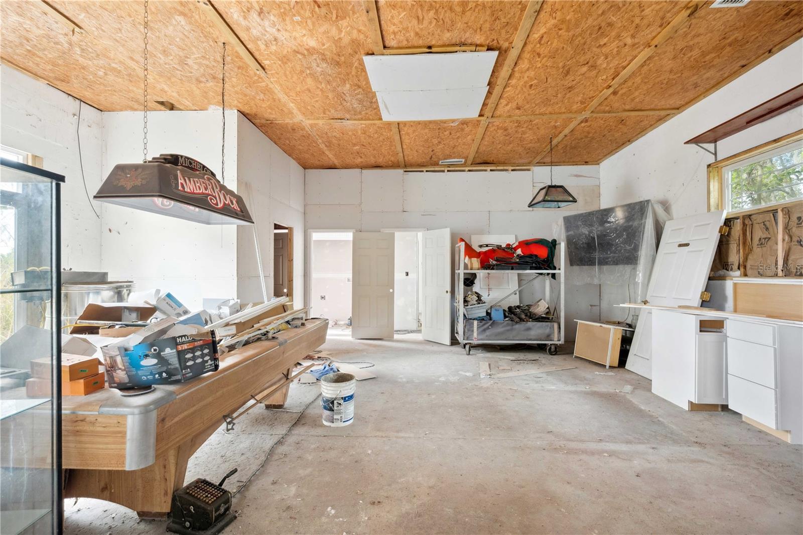 Plumbed kitchen Area of commercial workshop