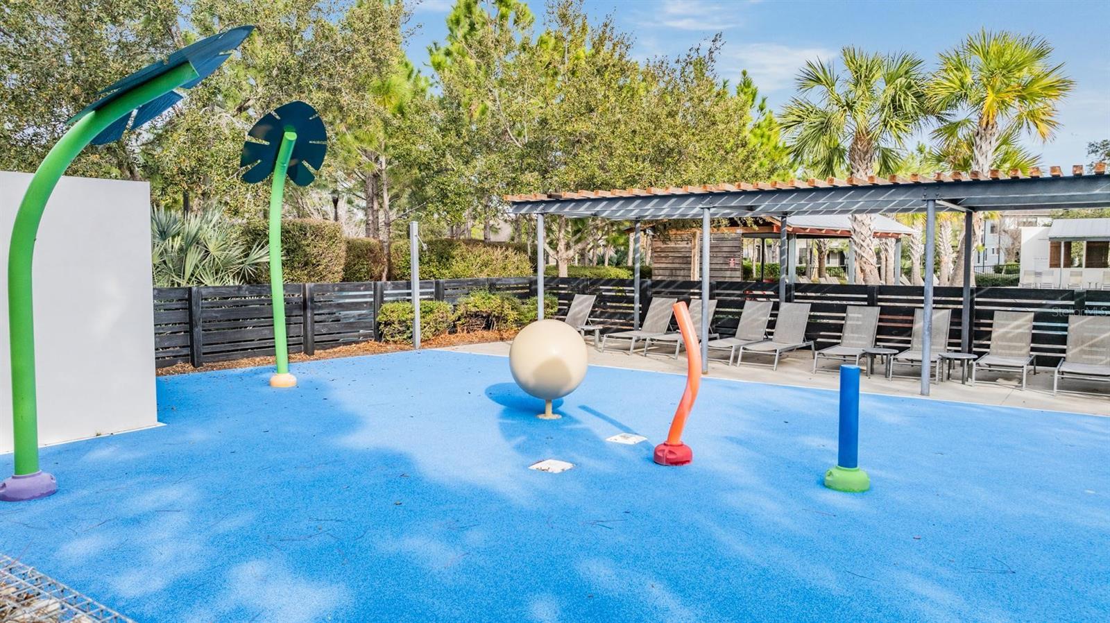Splash pad at Whitfield