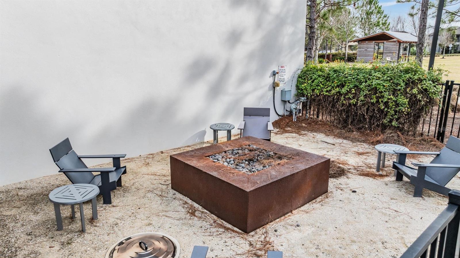 Whitfield fire pit area