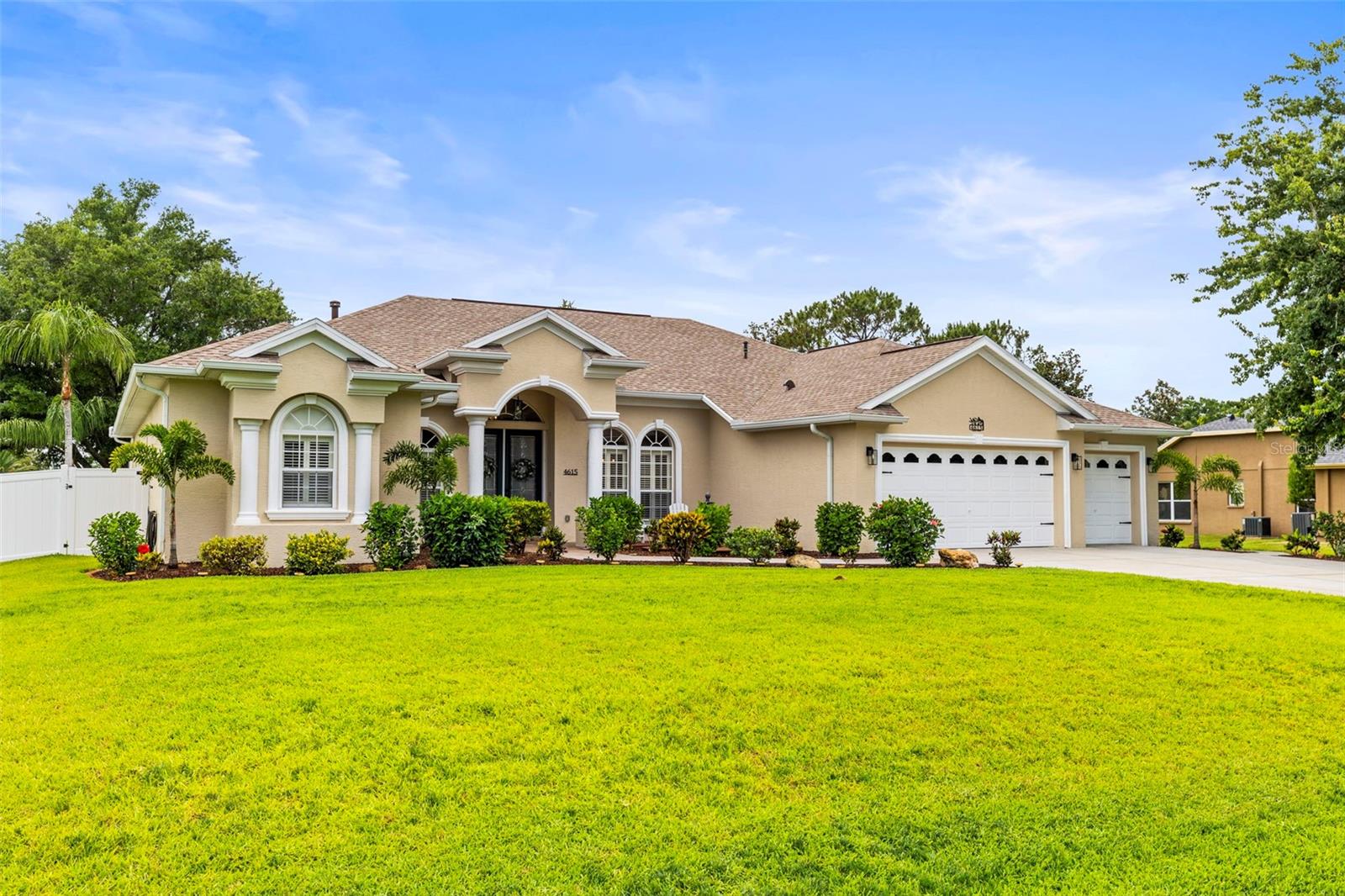 Fresh exterior paint