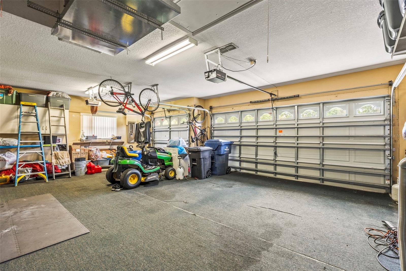 Oversized three car garage