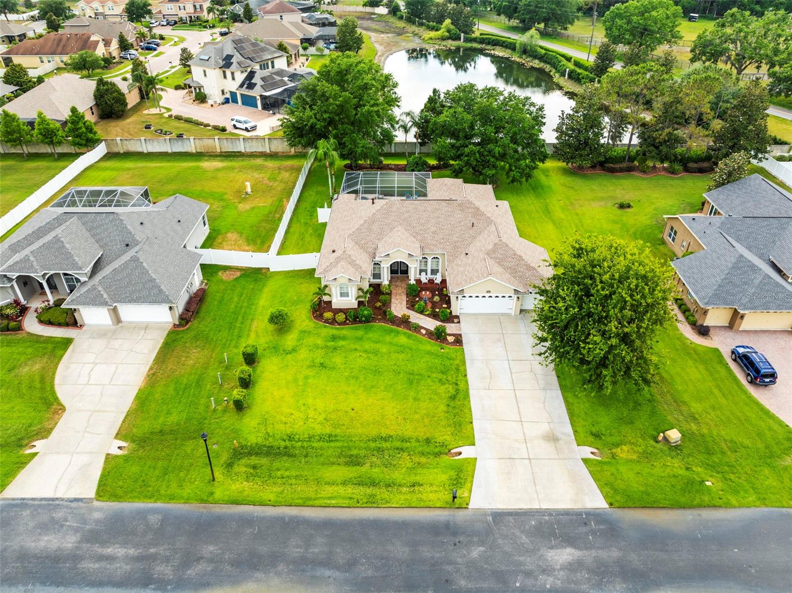 Oversized half-acre lot