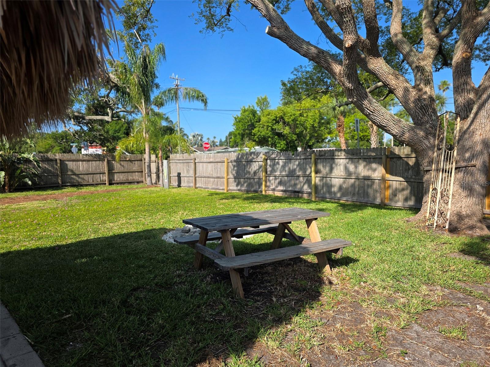 Firepit & picnic tabel