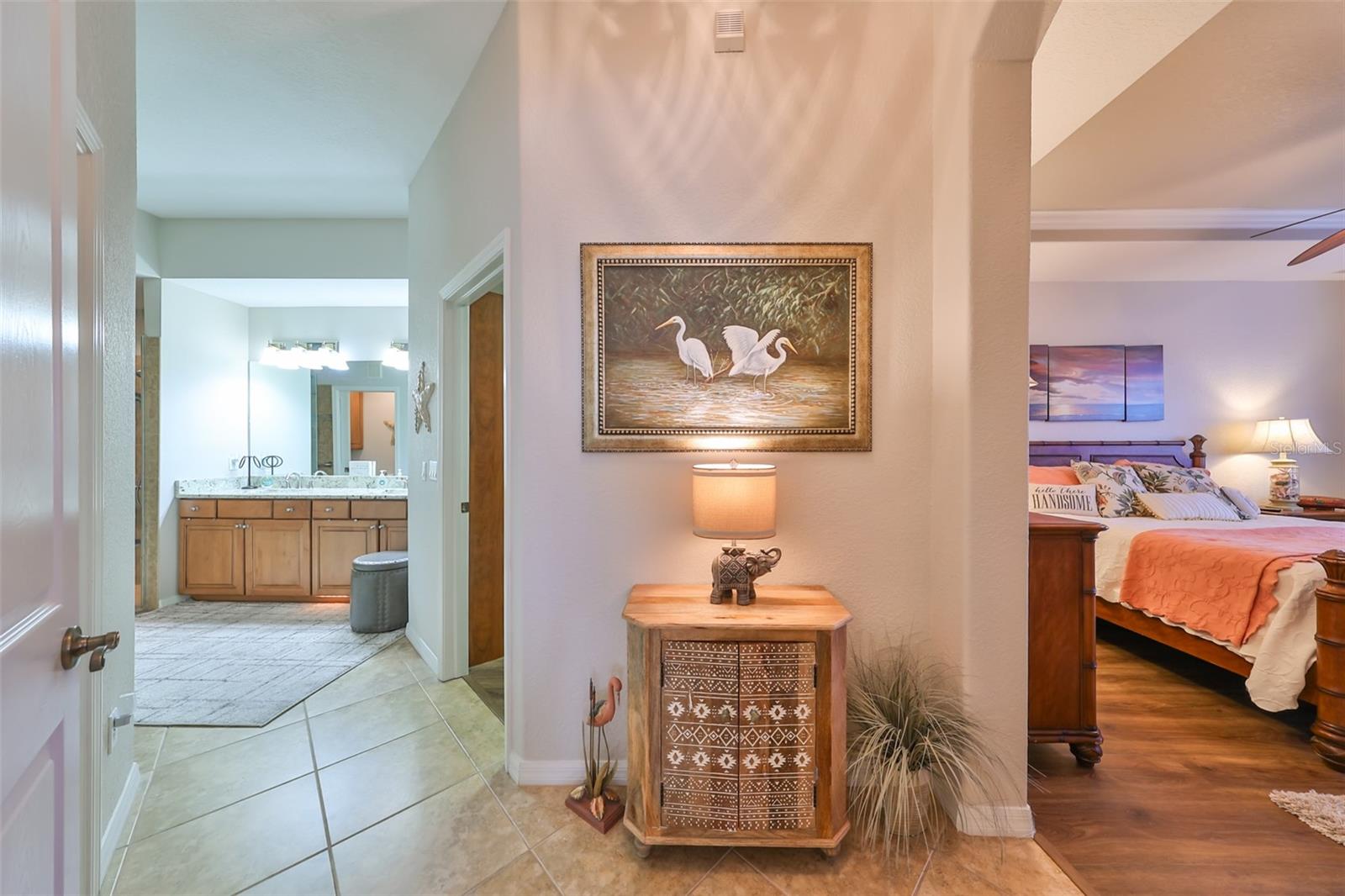 The owners suite is tastefully done with a large ensuite bathroom and walk in closet.