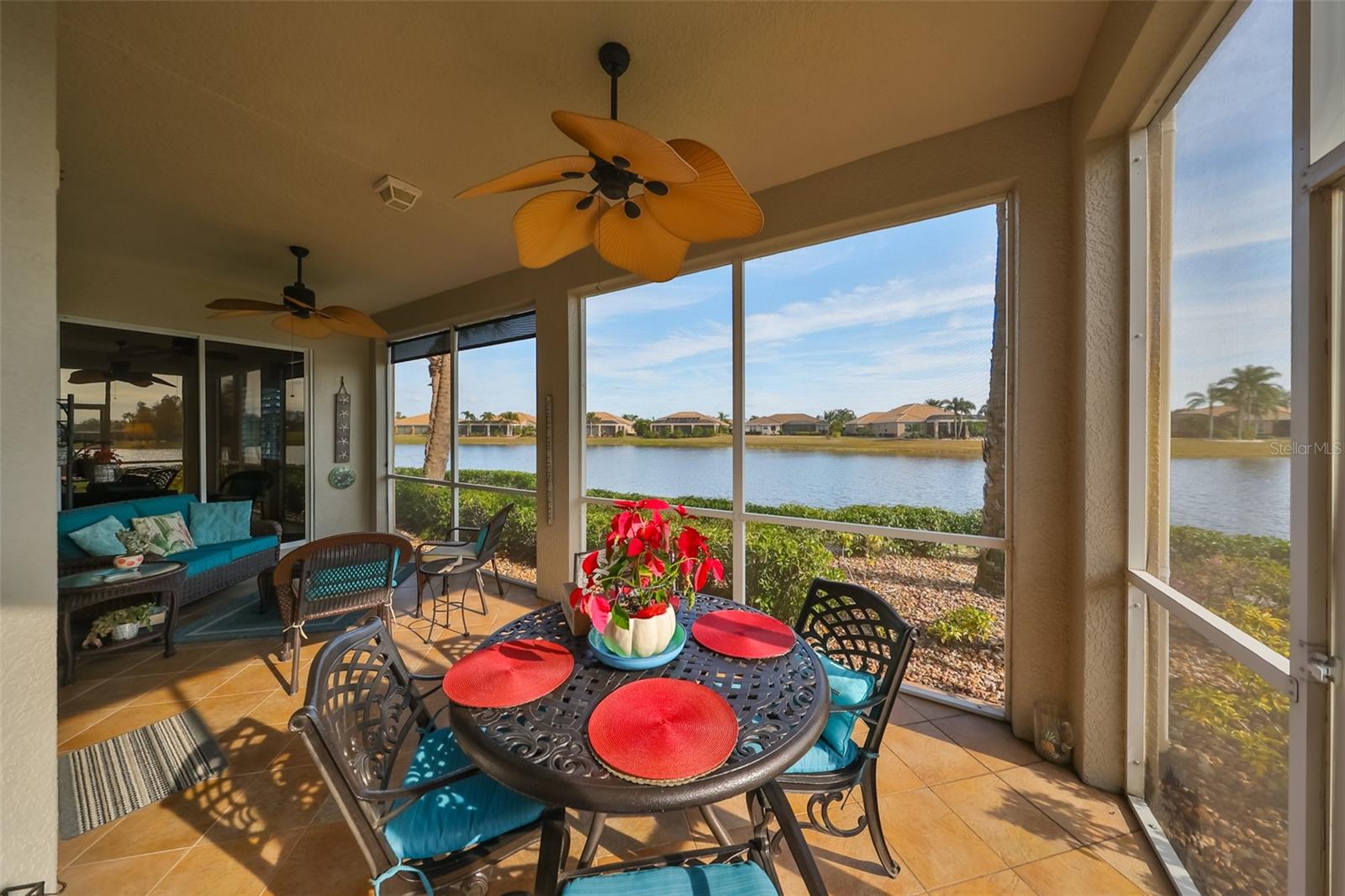 All patio furniture CONVEYS with the sale of the condo.  What a view!