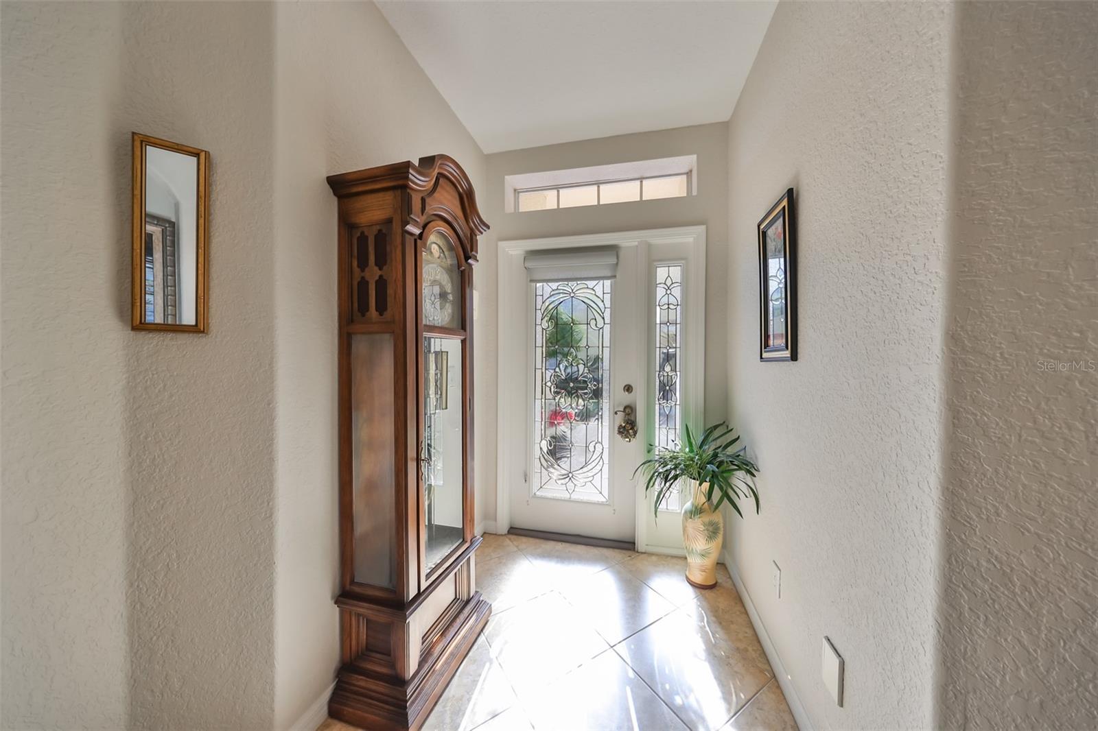 The foyer is bright and welcoming.