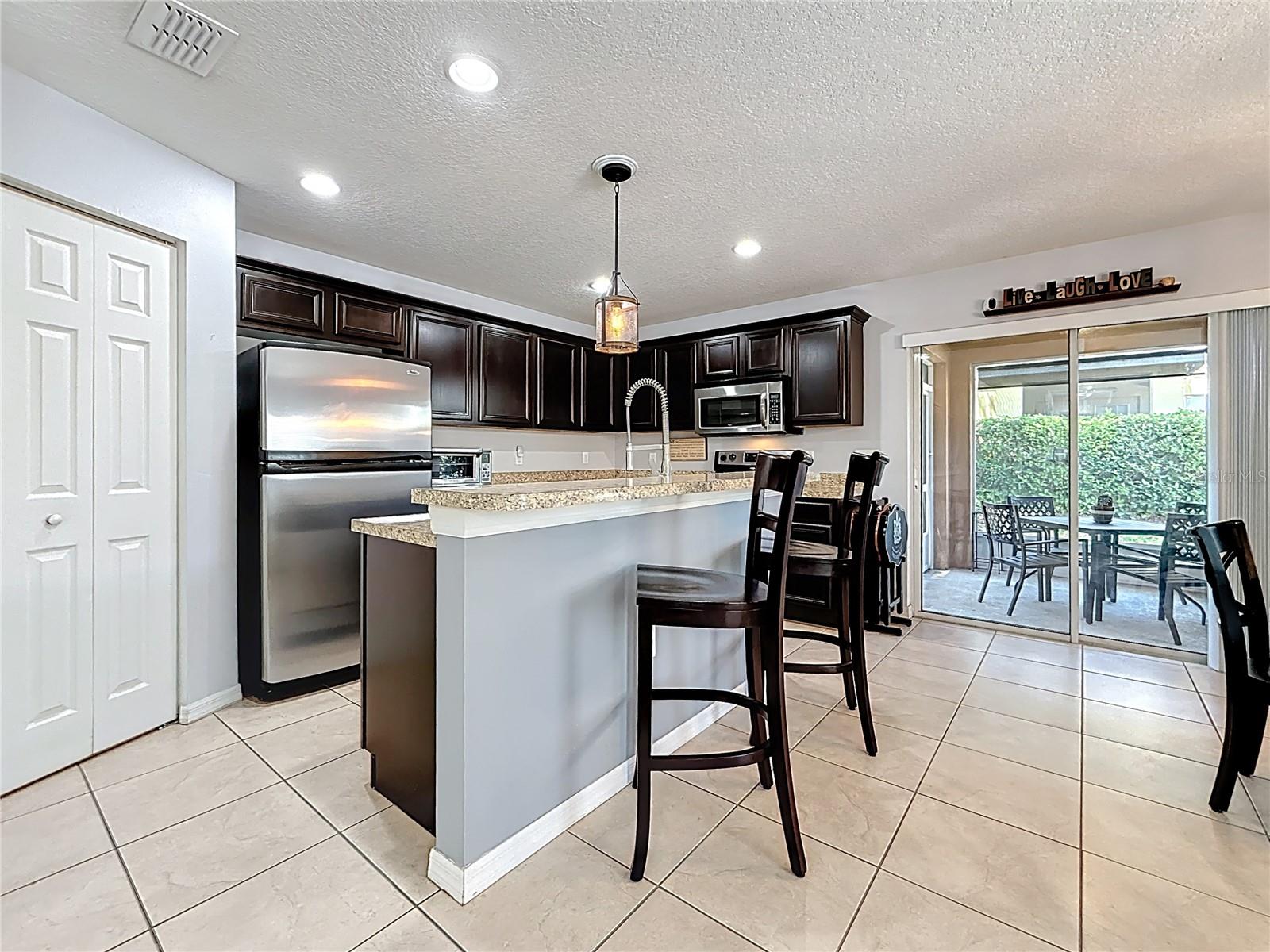 Kitchen - Sliding Doors to Screened Patio