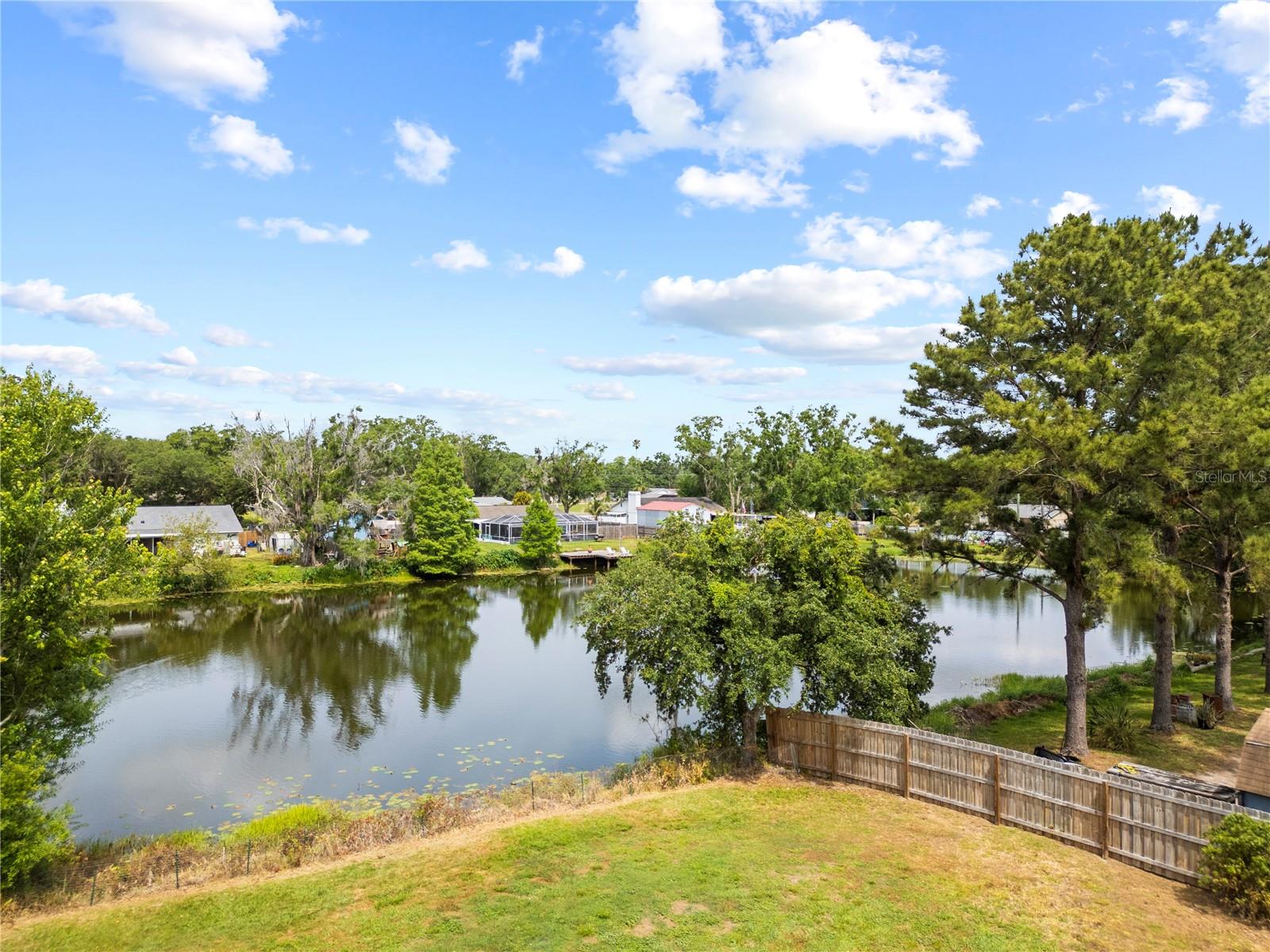 Naturally fed pond