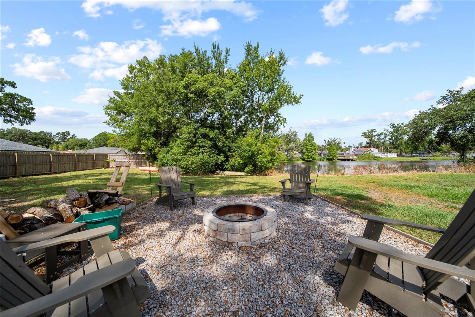 Back yard fire pit