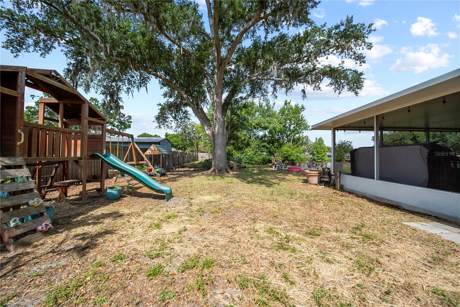 Back yard play area