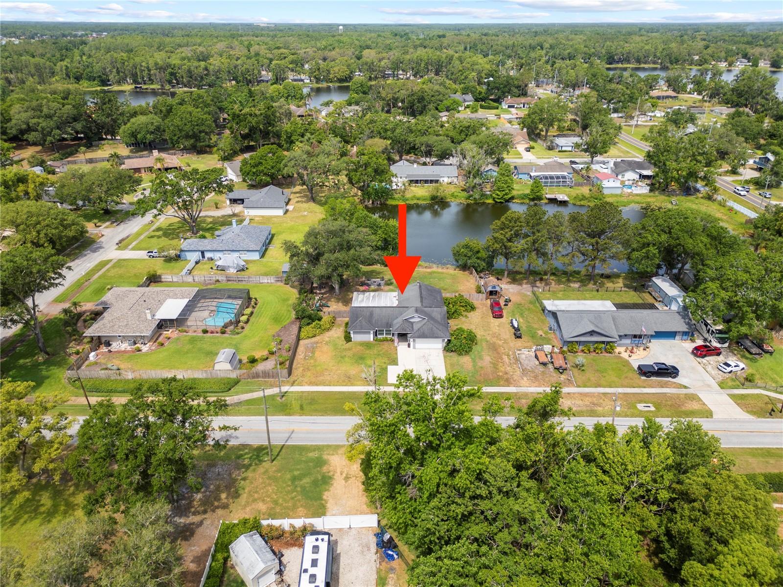 Aerial from front