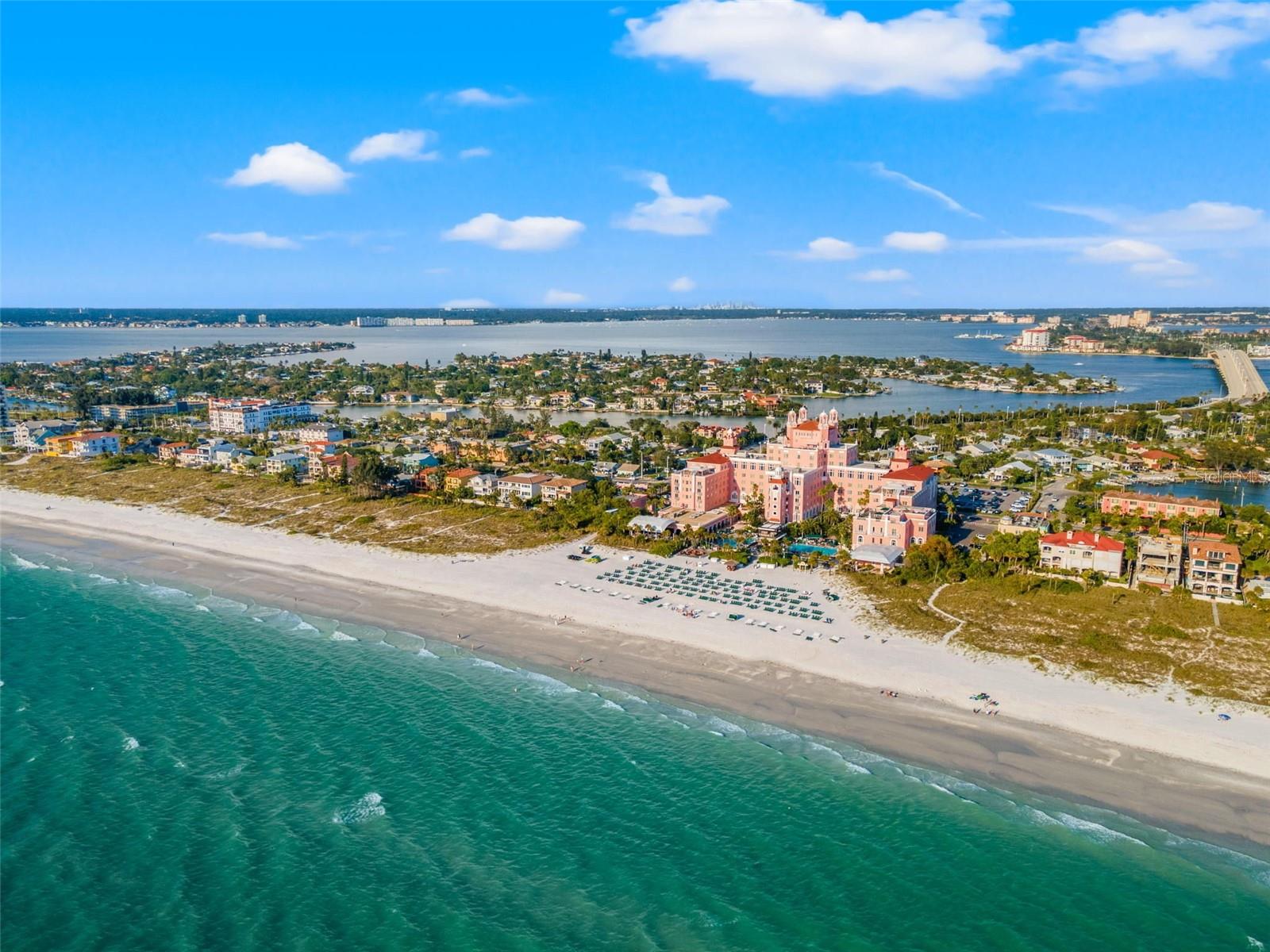The Don CeSar from the water