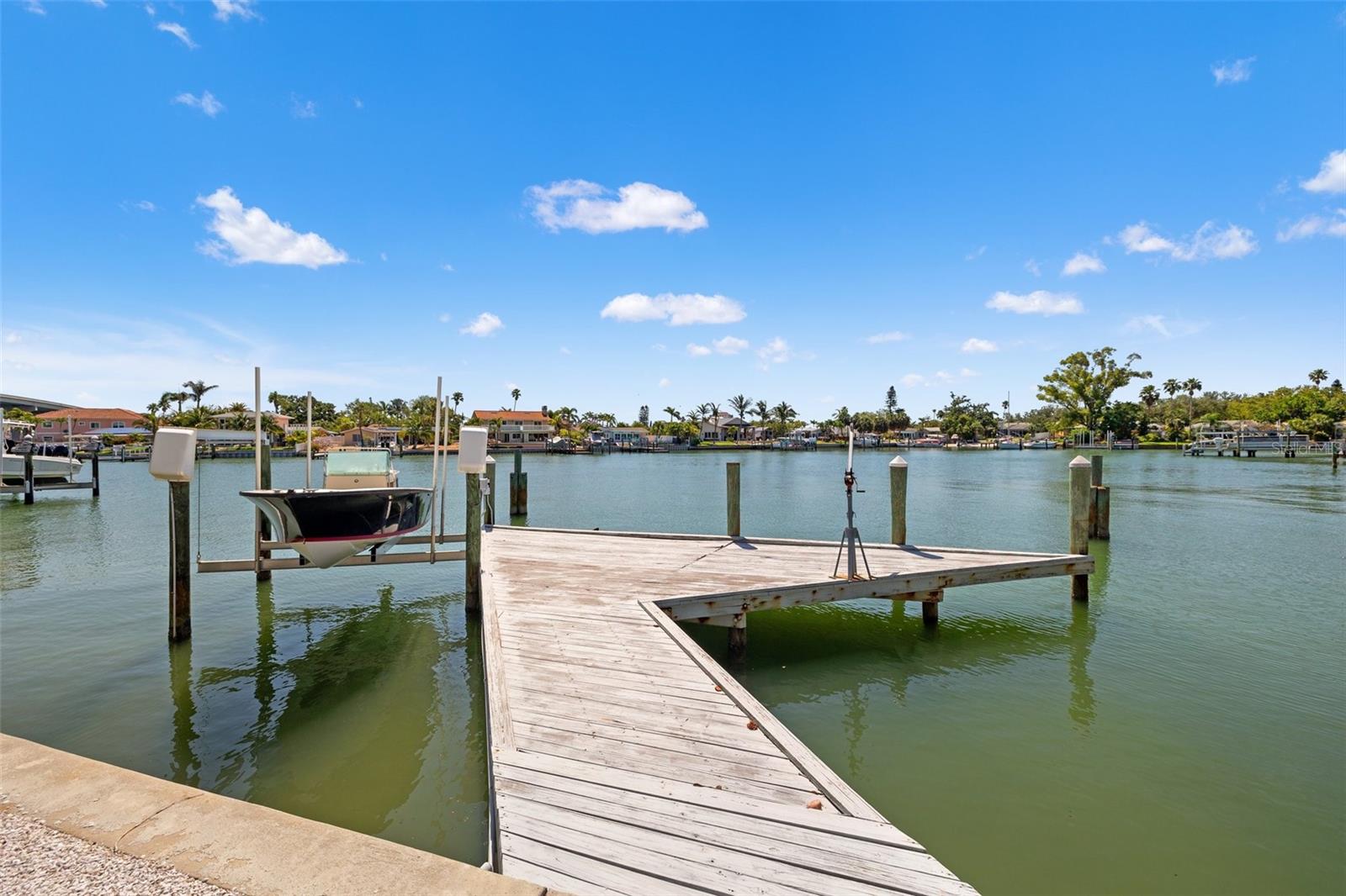 Dock and boat lift