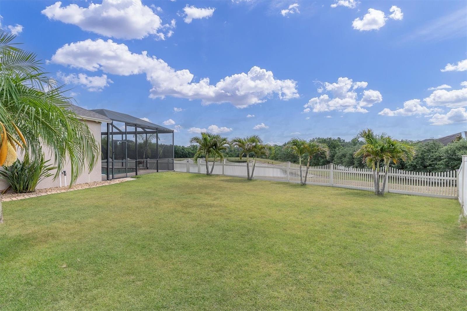 Oversized Yard with Privacy Fencing