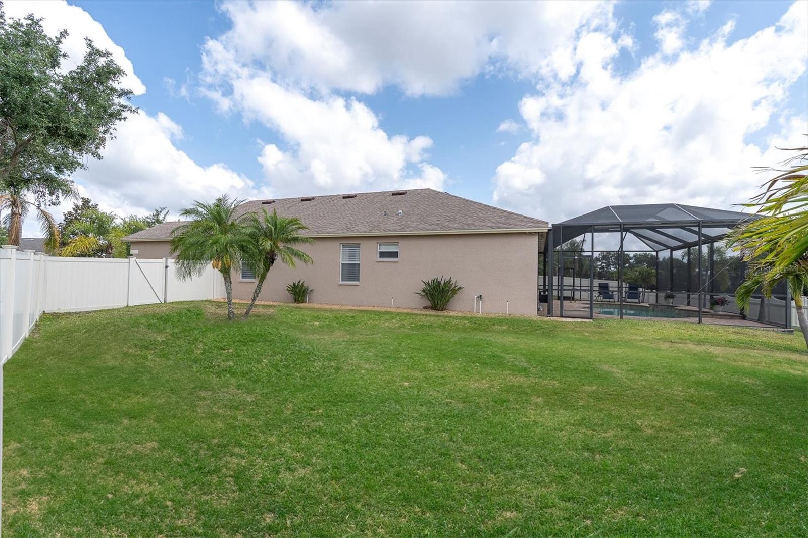 Oversized Yard with Privacy Fencing