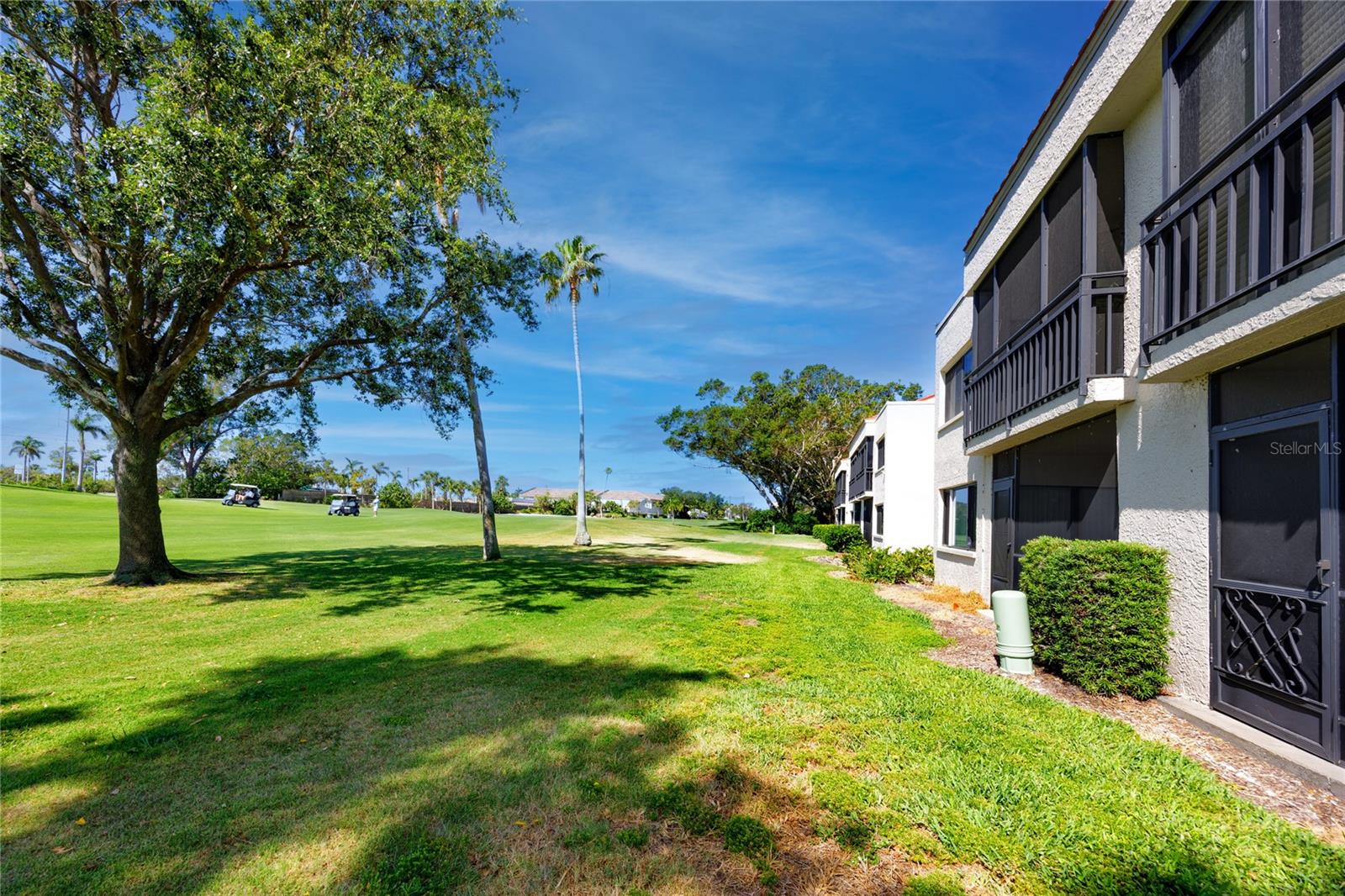 Back of the condo with views of #1 hole