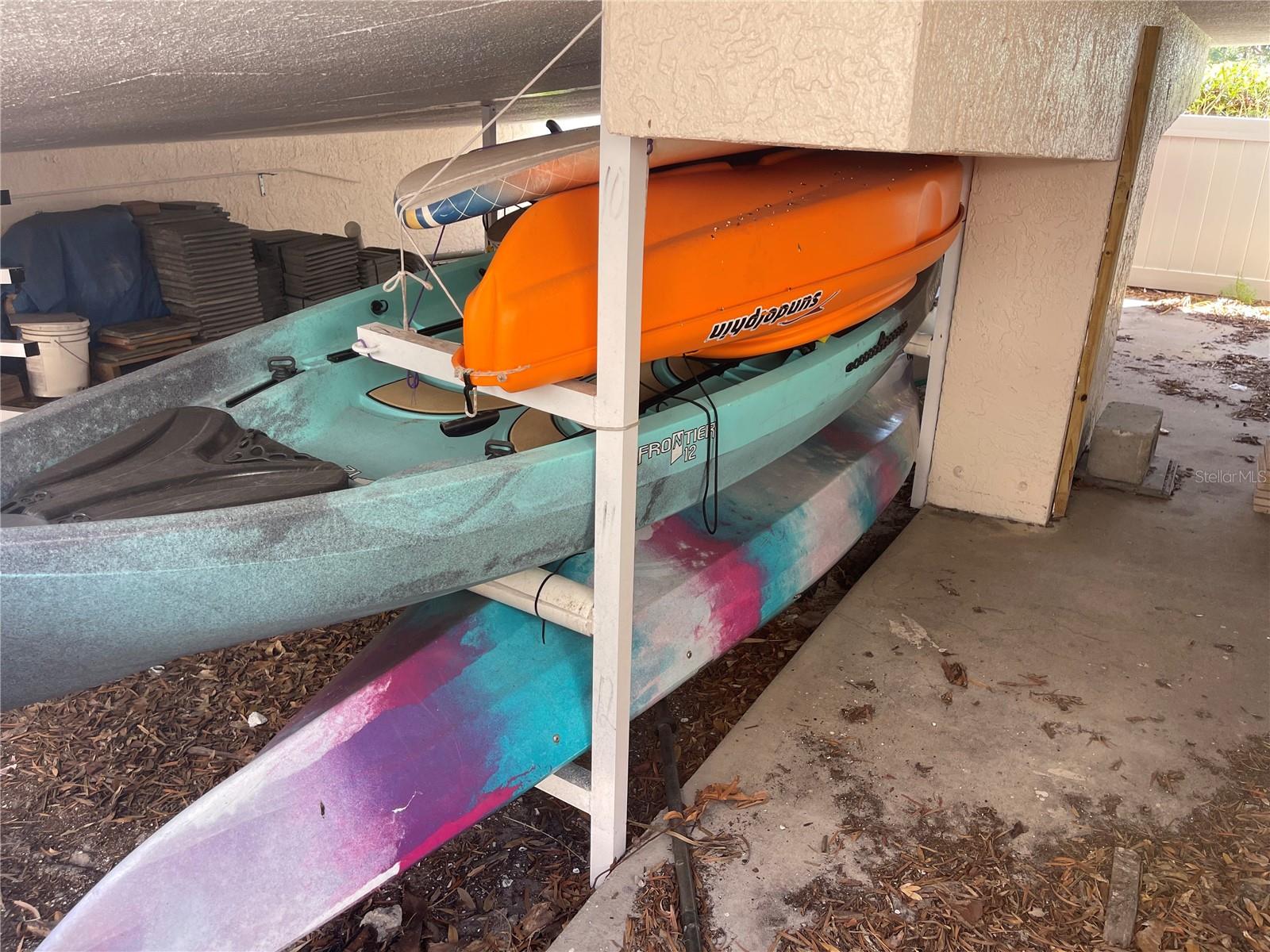 kayak storage