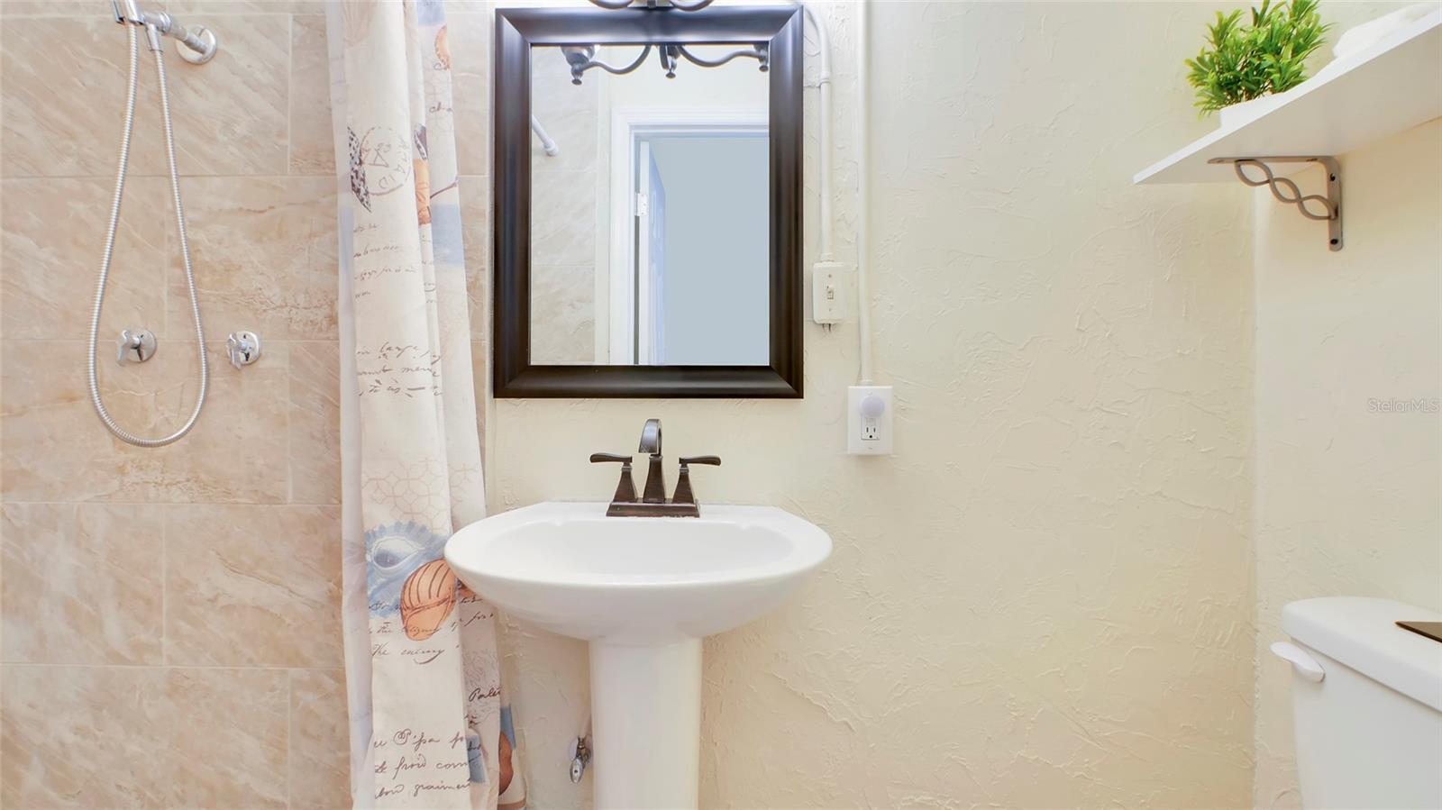 Full bathroom with shower