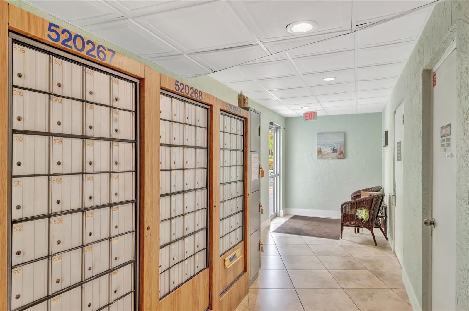 Mail box area