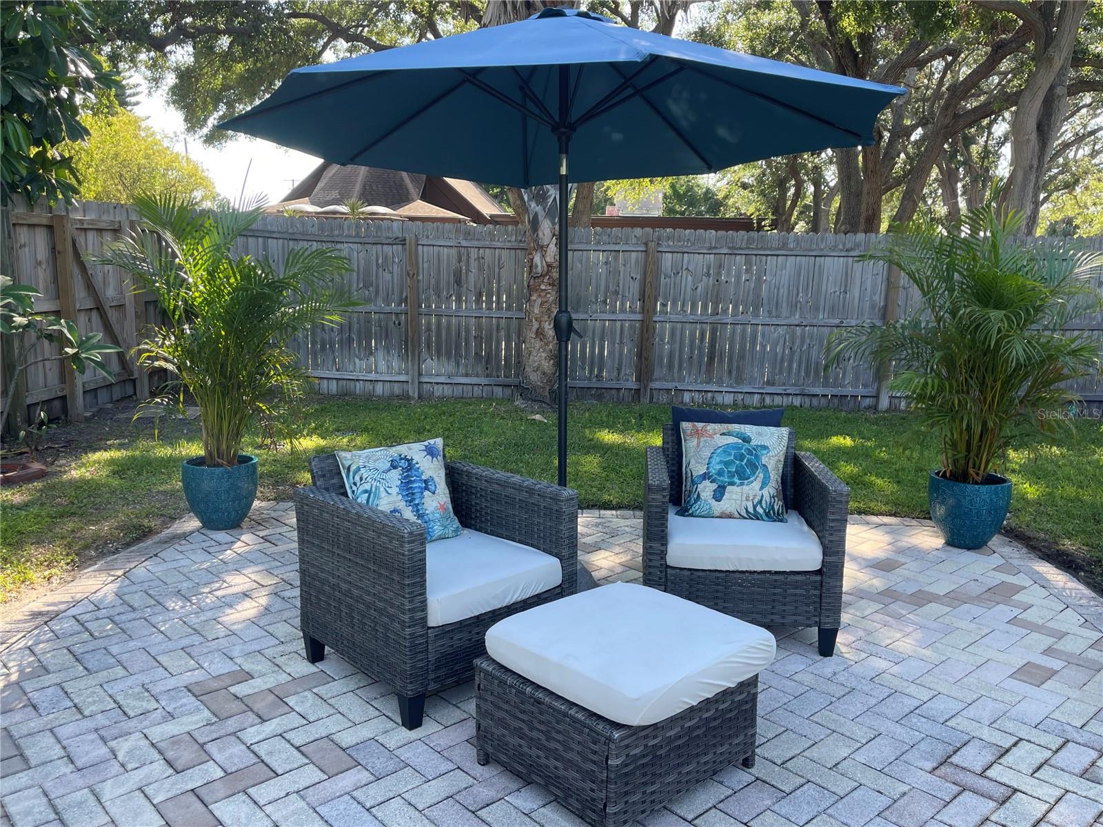 Private back yard