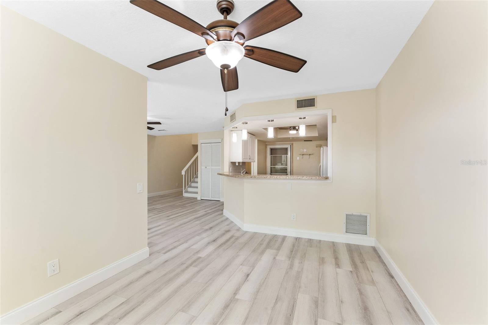 Separate dining area