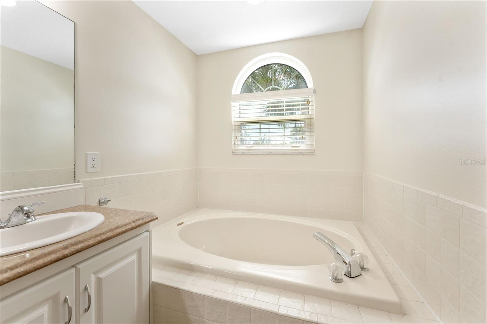 Primary Bathroom roman tub