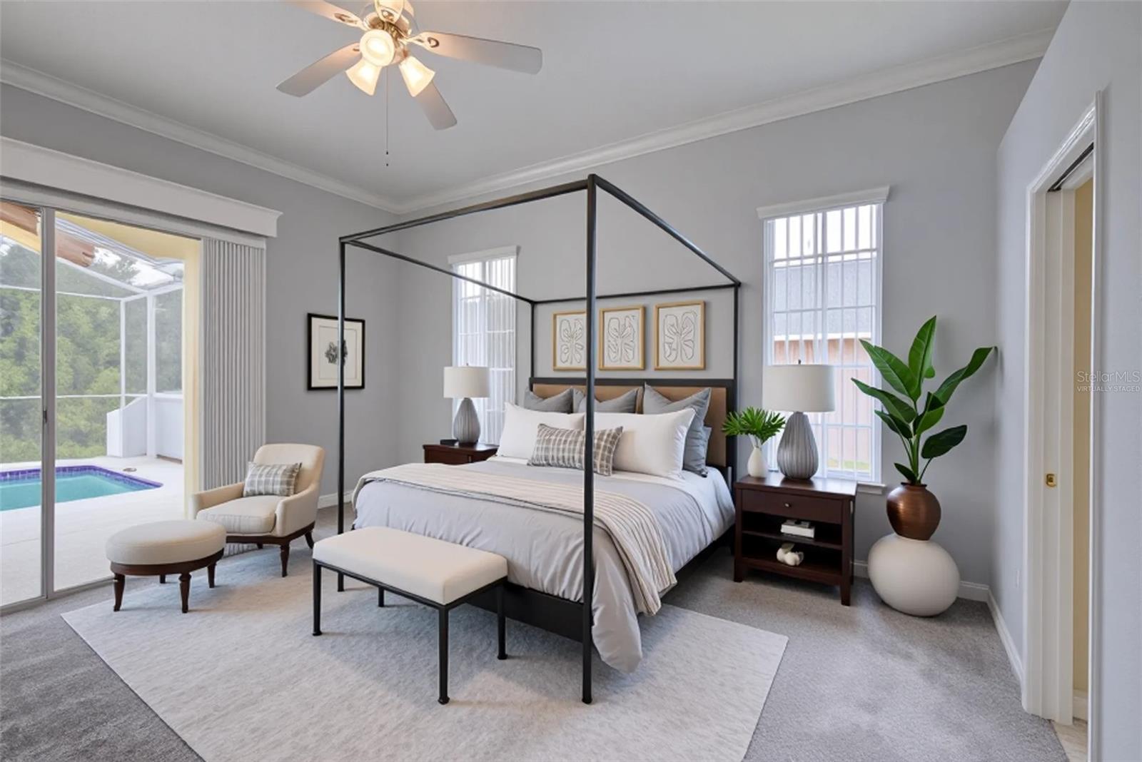 Primary Bedroom Virtually Staged