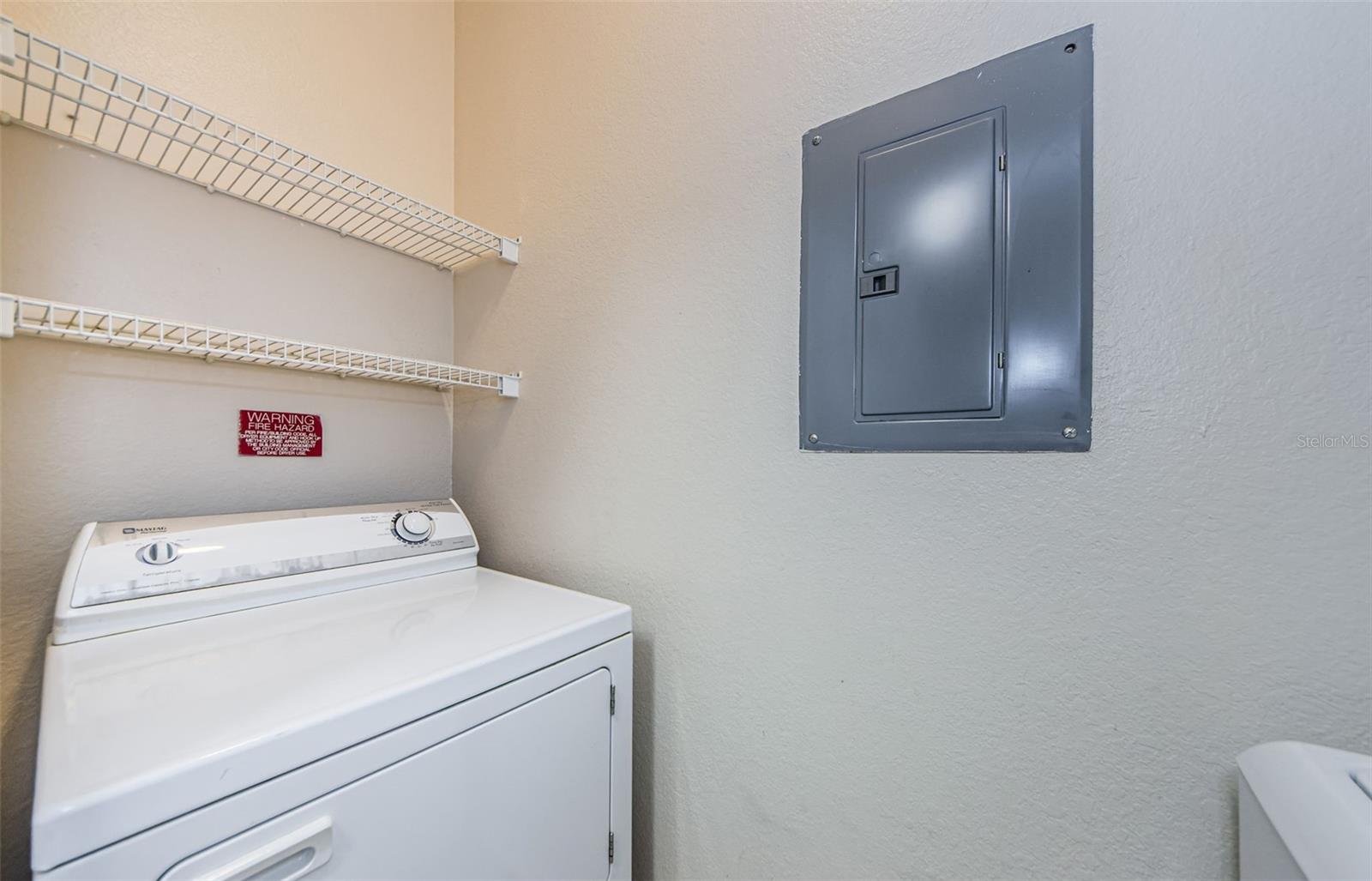 Dryer in Laundry Closet