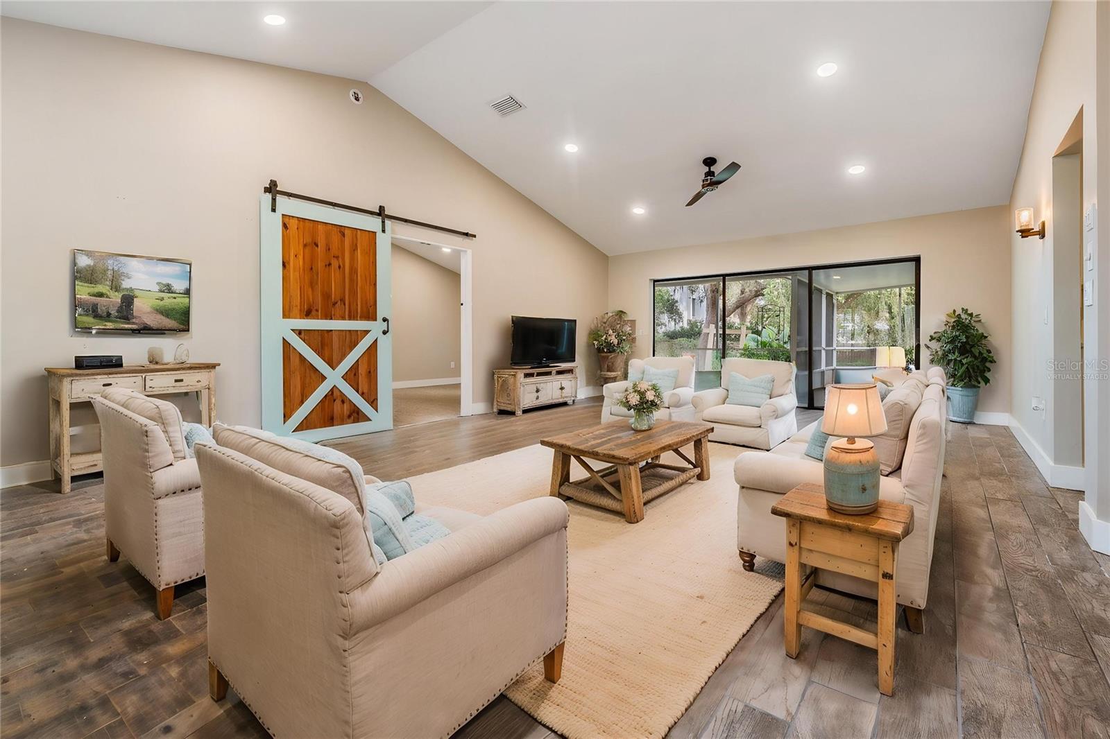 Virtually Staged Living Room
