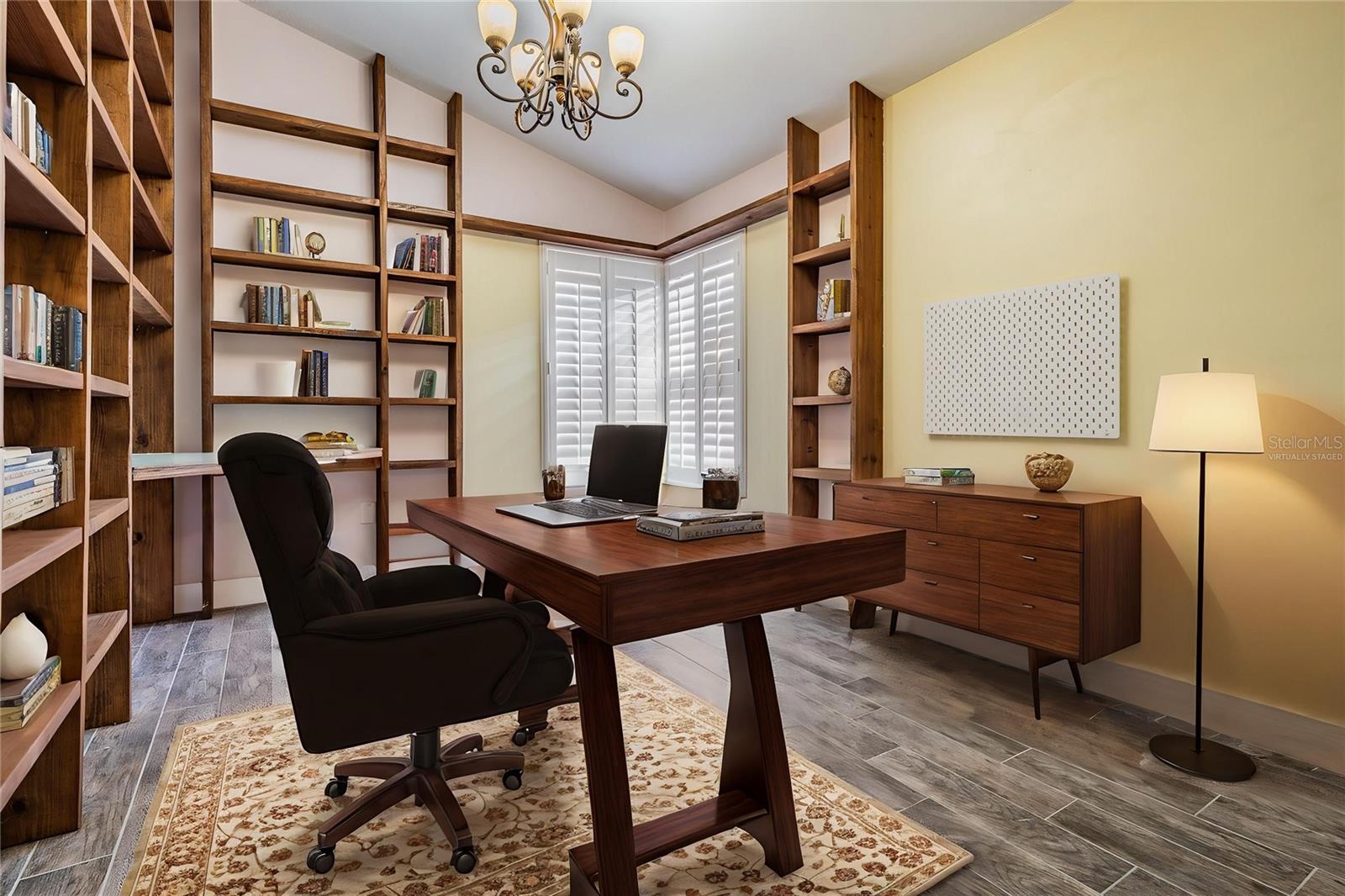 Bedroom 3 Virtually Staged as an Office