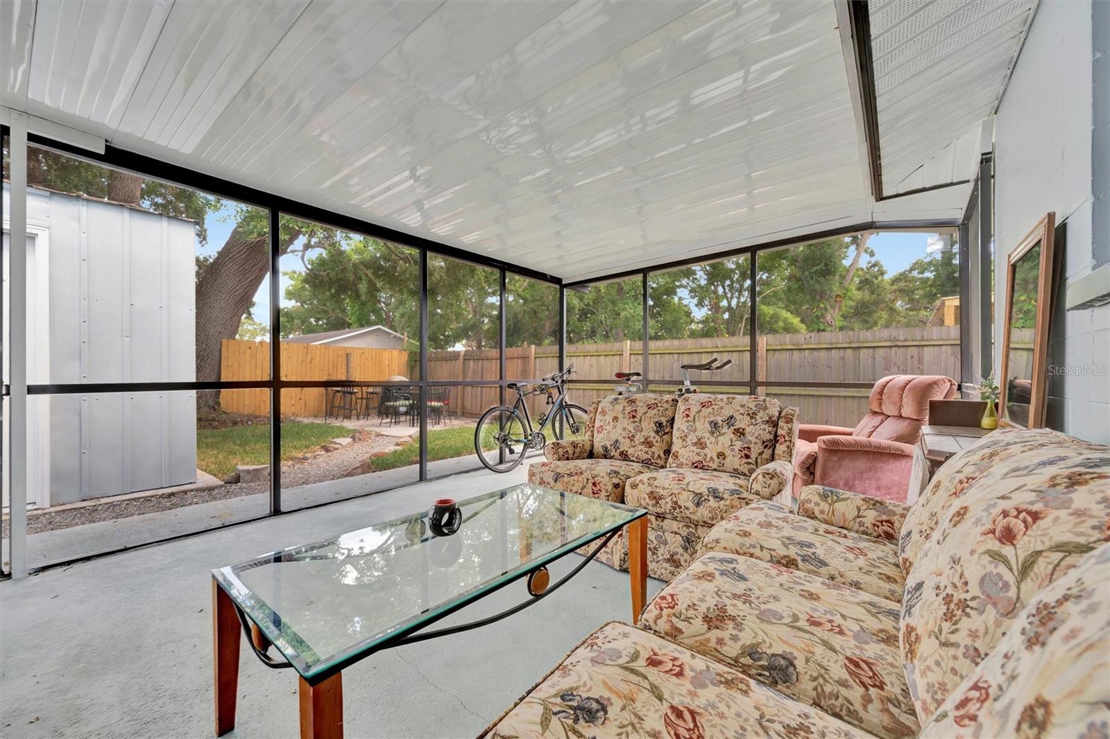 The Backyard screened patio