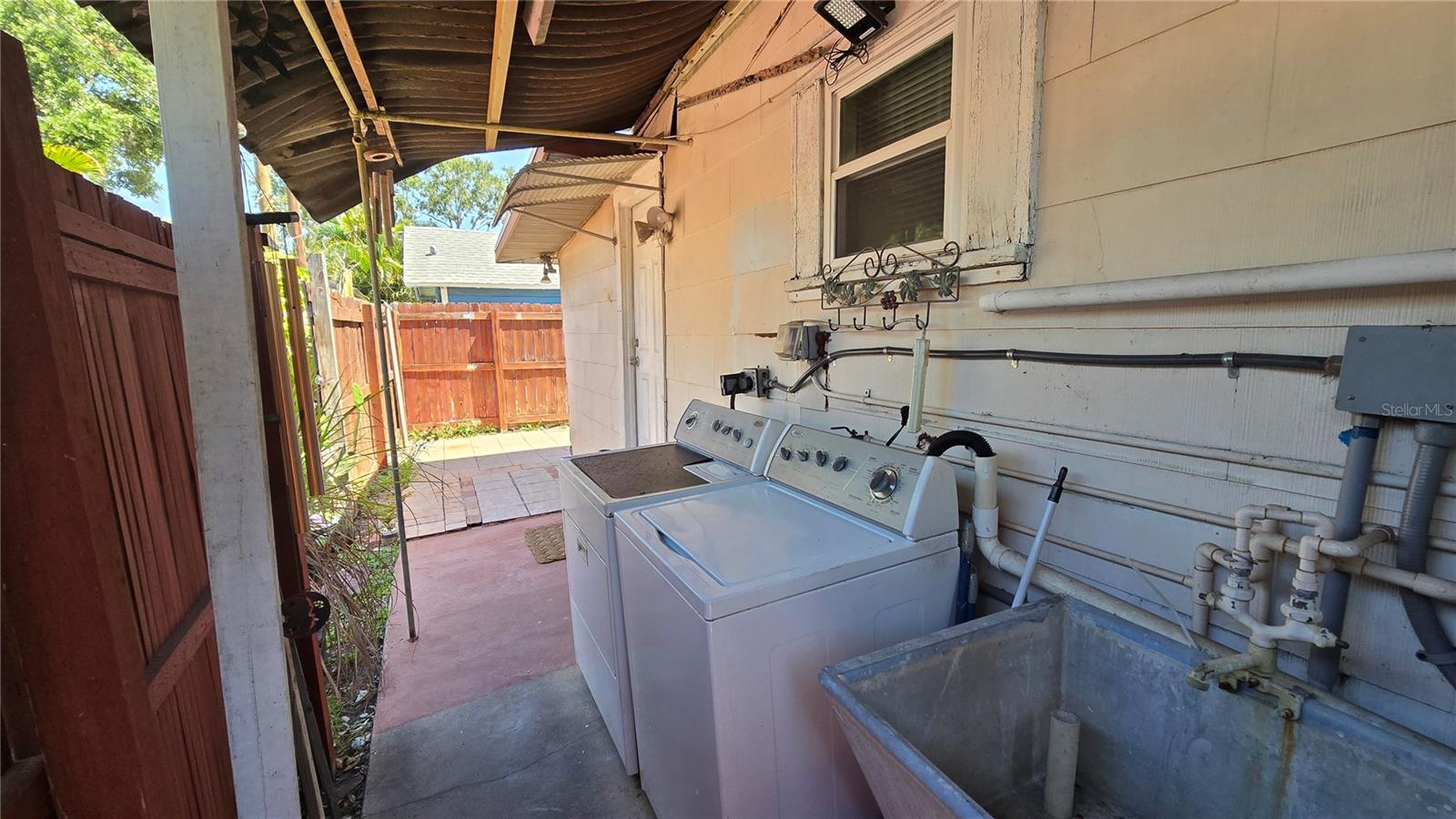 Washer and Dryer area in the rear of the home.