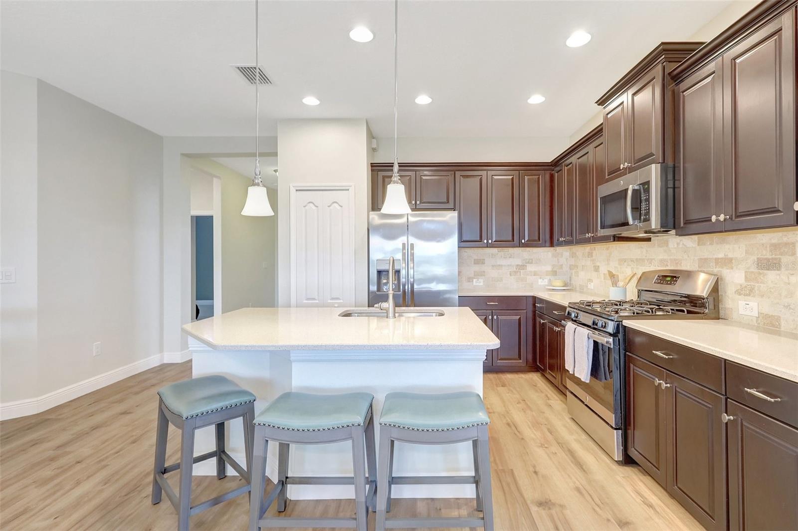 View of Kitchen from Living Room