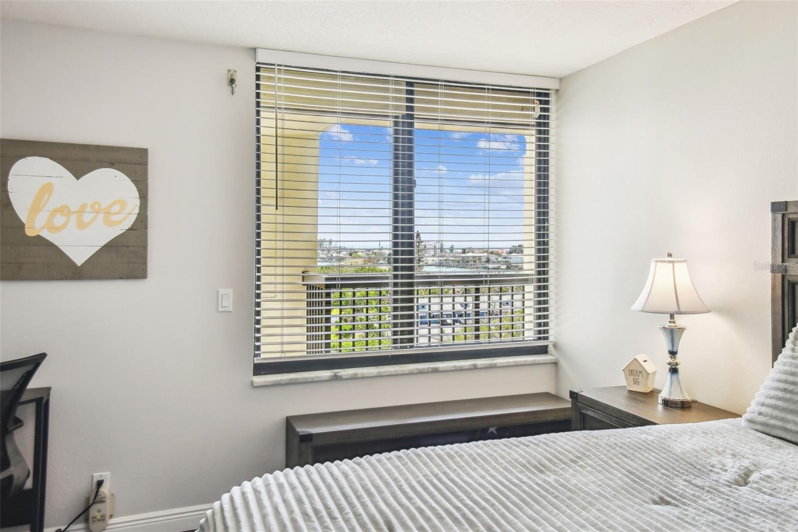 This bedroom comes with a view of the gulf