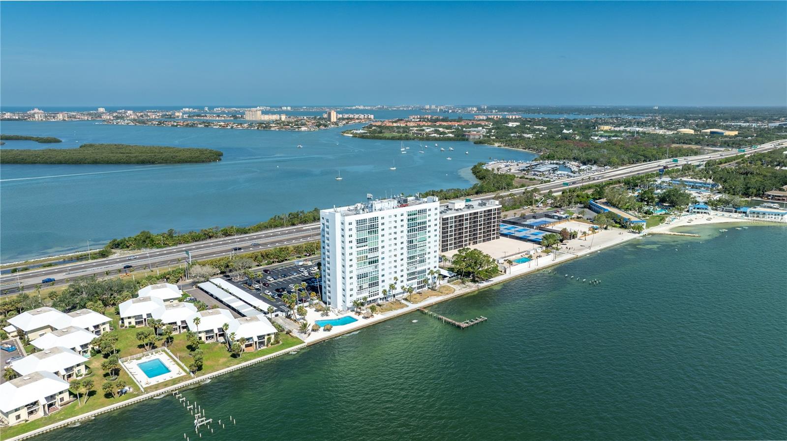 Located just before the Skyway, with quick access to I-275, the Gulf Beaches, Tierra Verde, Downtown St. Pete, Tampa, Sarasota and surrounding area.