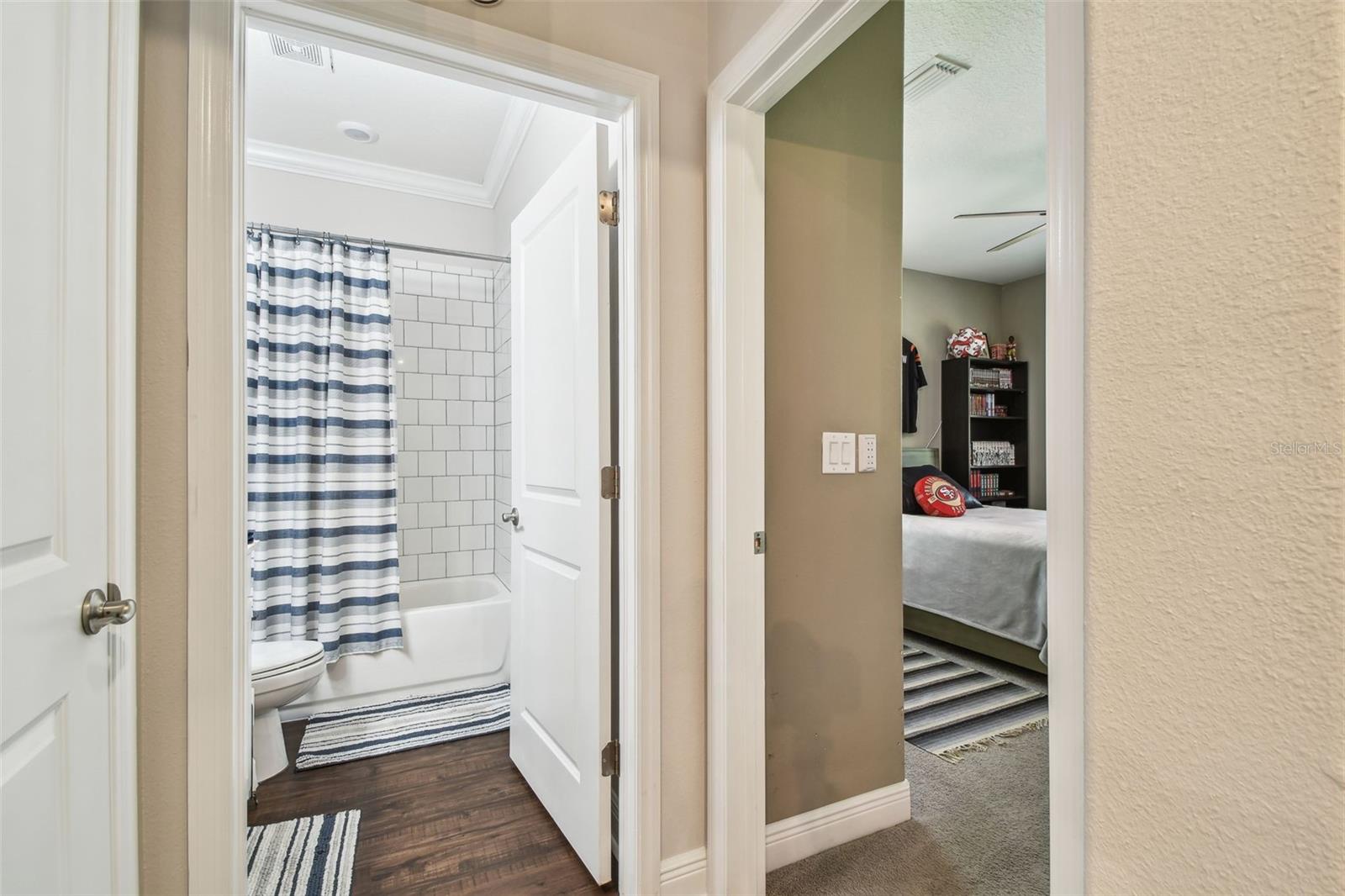 First floor bedroom and bathroom