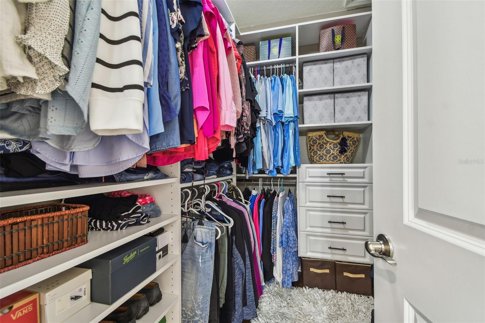 Custom closet for primary bedroom